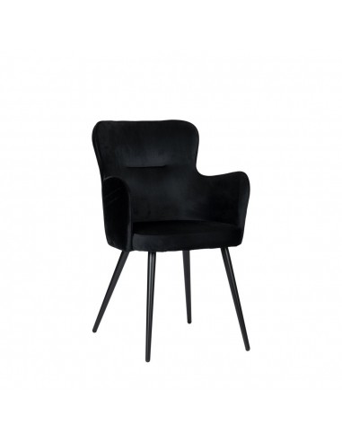 Fauteuil à oreilles noir (Lot de 2) Véritable concentré