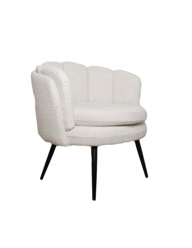 Chaise longue High five blanc perle (boucle) Amélioration de cerveau avec