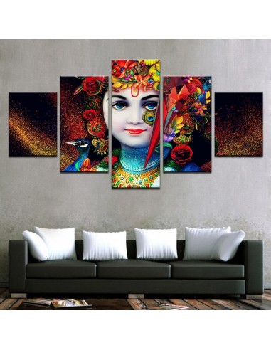 Tableau Visage de Krishna en stock