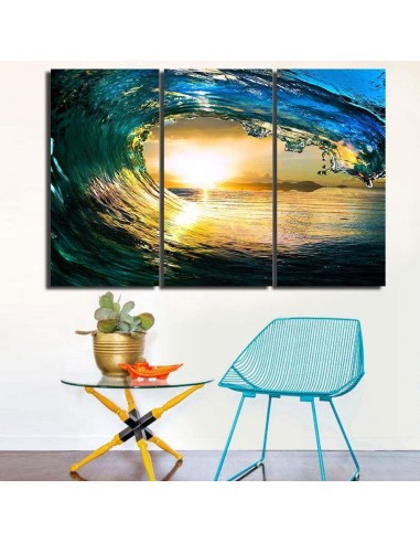 Tableau Soleil dans la vague ou a consommer sur place