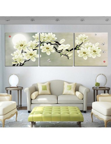 Tableau peinture Magnolia Triptyque en ligne