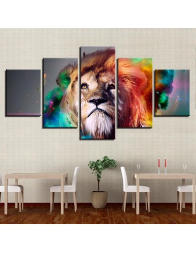 Tableau Lion mystique de l' environnement