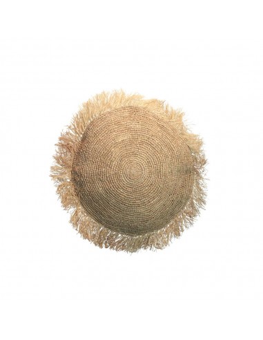 Housse de Coussin Raphia - Rond - Naturel - M Les êtres humains sont 