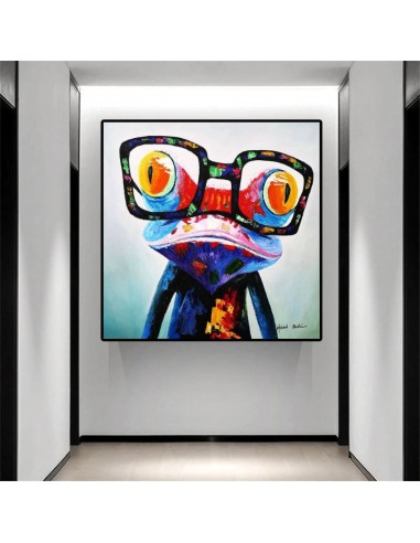 tableau grenouille pop art chez Cornerstreet bien 