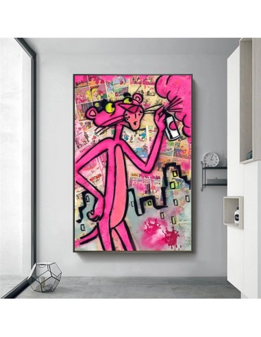 tableau street art panthere rose 50-70% off 