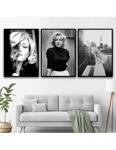 Tableau marilyn monroe noir et blanc À commander