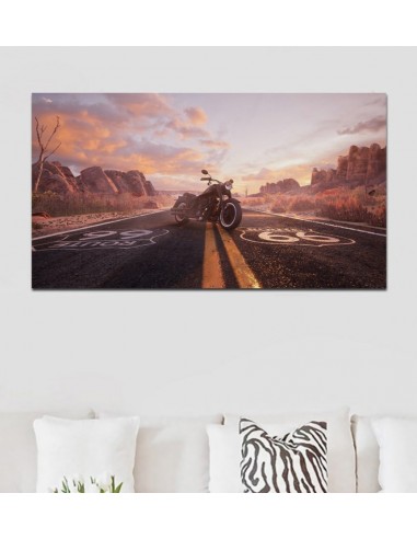 Tableau Moto Route 66 le concept de la Pate a emporter 