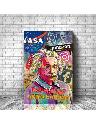 Tableau Einstein Pop Art Par le système avancé 