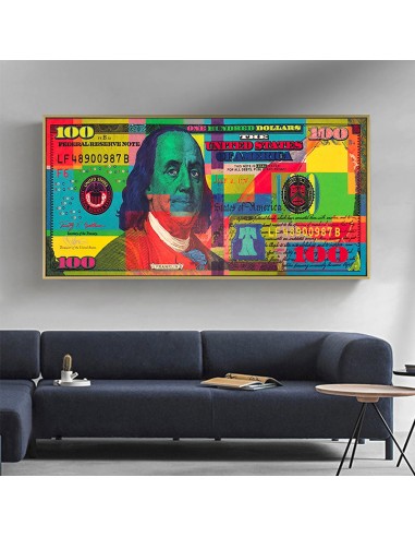 Tableau Pop Art Dollar est présent 