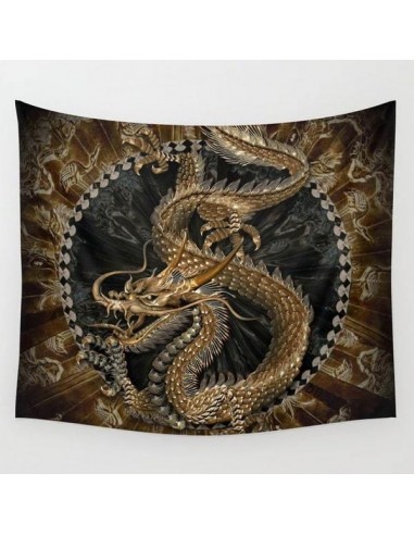 Wandbehang Brauner Drache basket pas cher