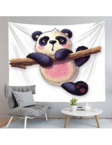 Wandbehang Verspielter Panda brillant des détails fins