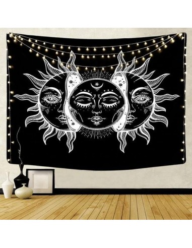 Wandbehang Schwarzes Lunar Mandala Paris Déstockage Promo