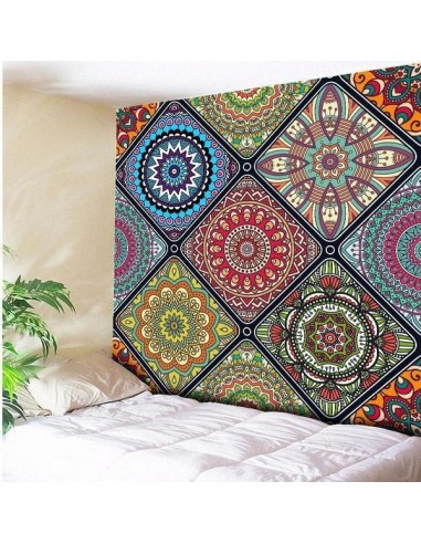 Wandbehang Patchwork aus indischen Mandalas l'achat 