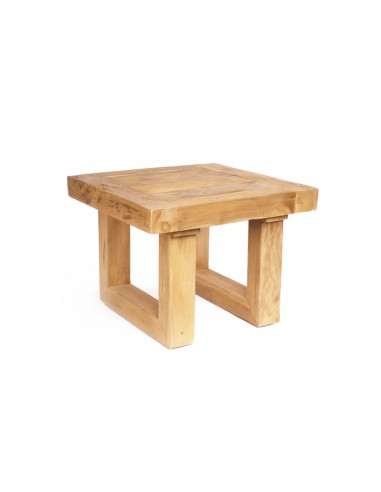 Table d'appoint en teck recyclé - Naturel Fin de série