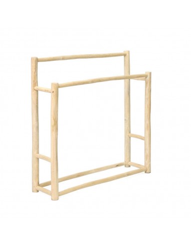 Porte serviette en teck blanchi - Mobilier en bois style bohème naturel Par le système avancé 