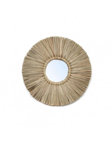 Miroir mural rond Alang-alang, miroir bohème 35 cm, deux coloris Economisez 