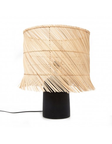 La Lampe de Table en Rotin - Noir Naturel offre 