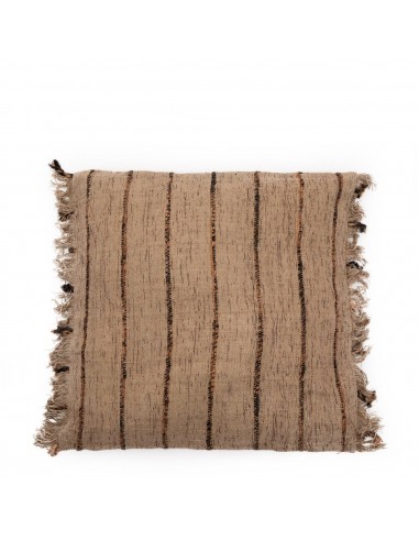 Housse de Coussin Oh My Gee - Beige Noir - 60x60 en linge